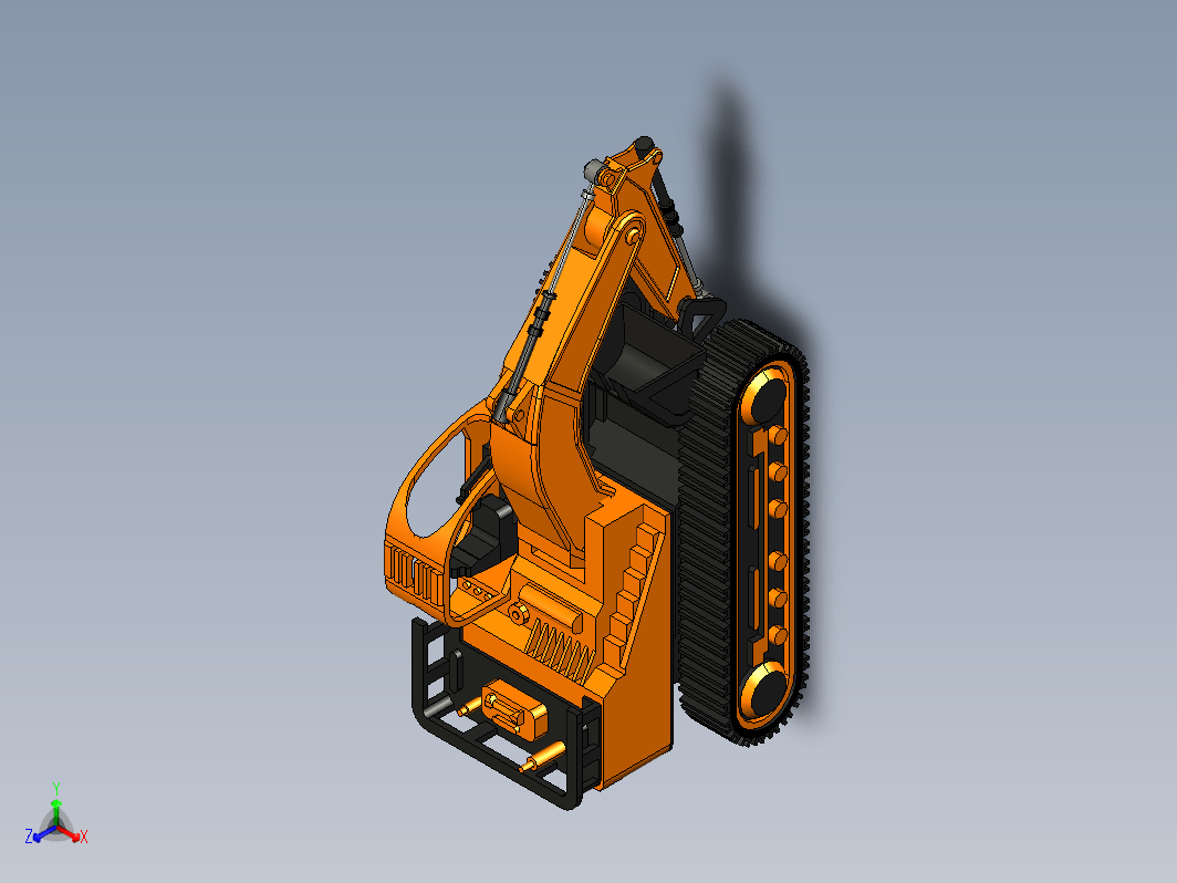 CATIA V5R20 挖掘机模型玩具