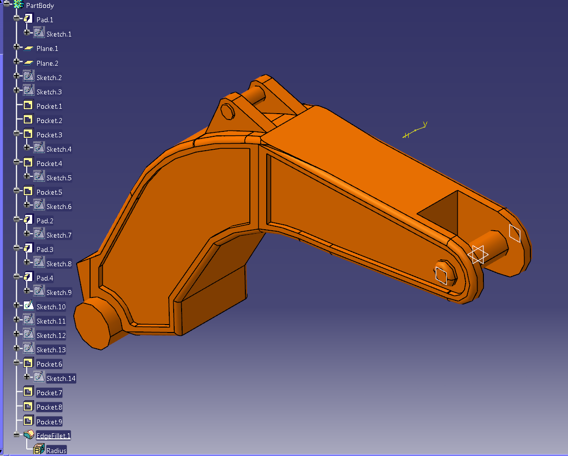 CATIA V5R20 挖掘机模型玩具