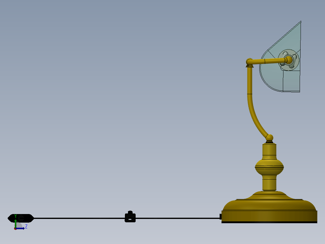 台灯Solidworks设计图纸