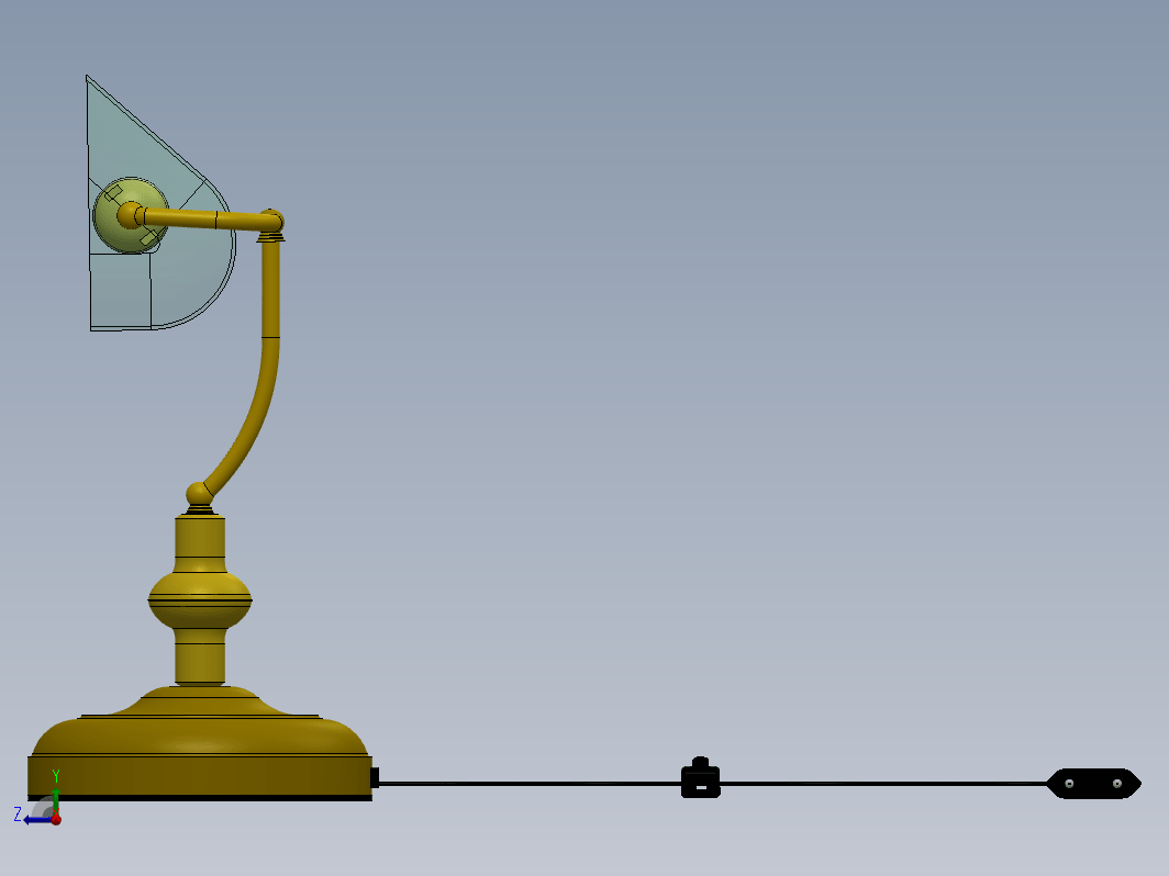 台灯Solidworks设计图纸