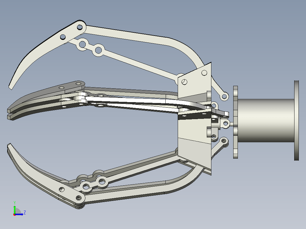 取放抓取机构 grab-mechanism