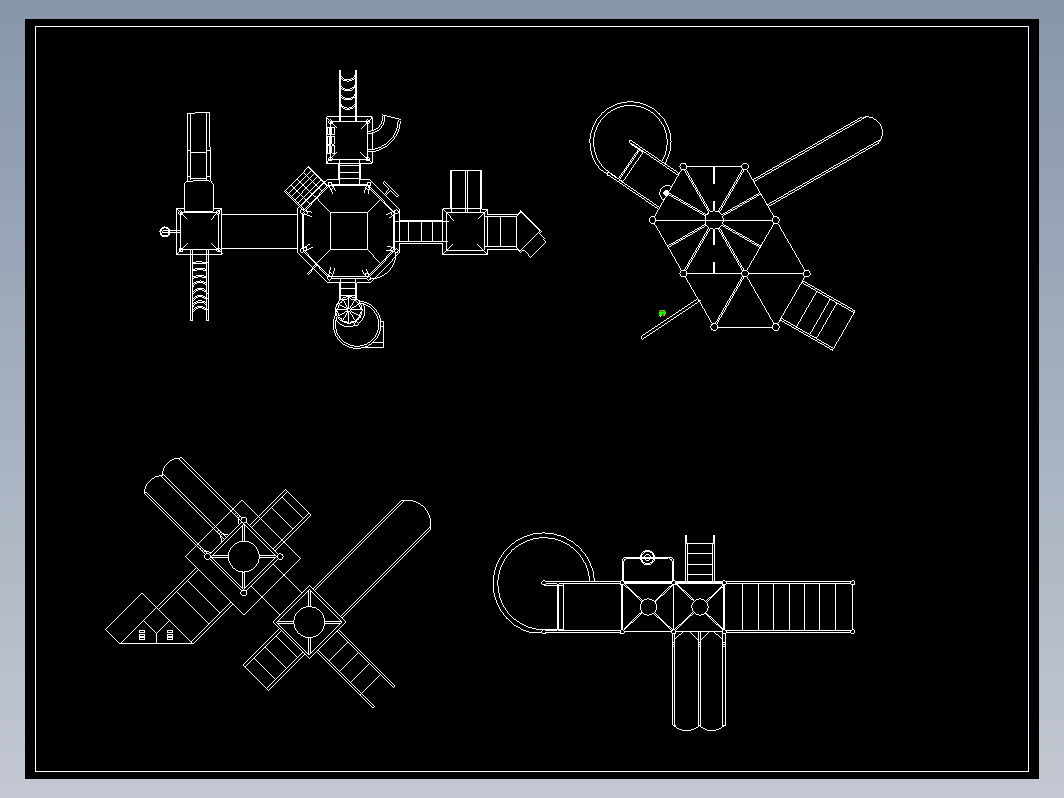 儿童乐园景观设计CAD-儿童器械