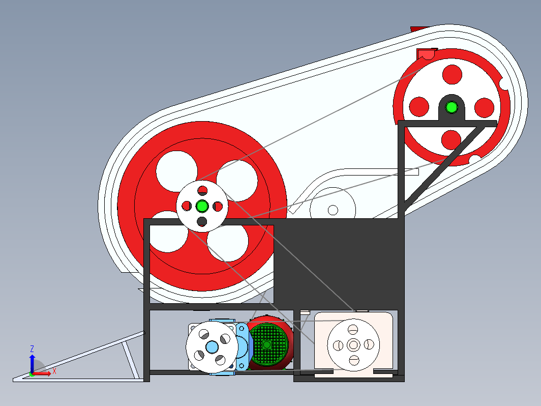 莲子剥壳机三维SW2022带参