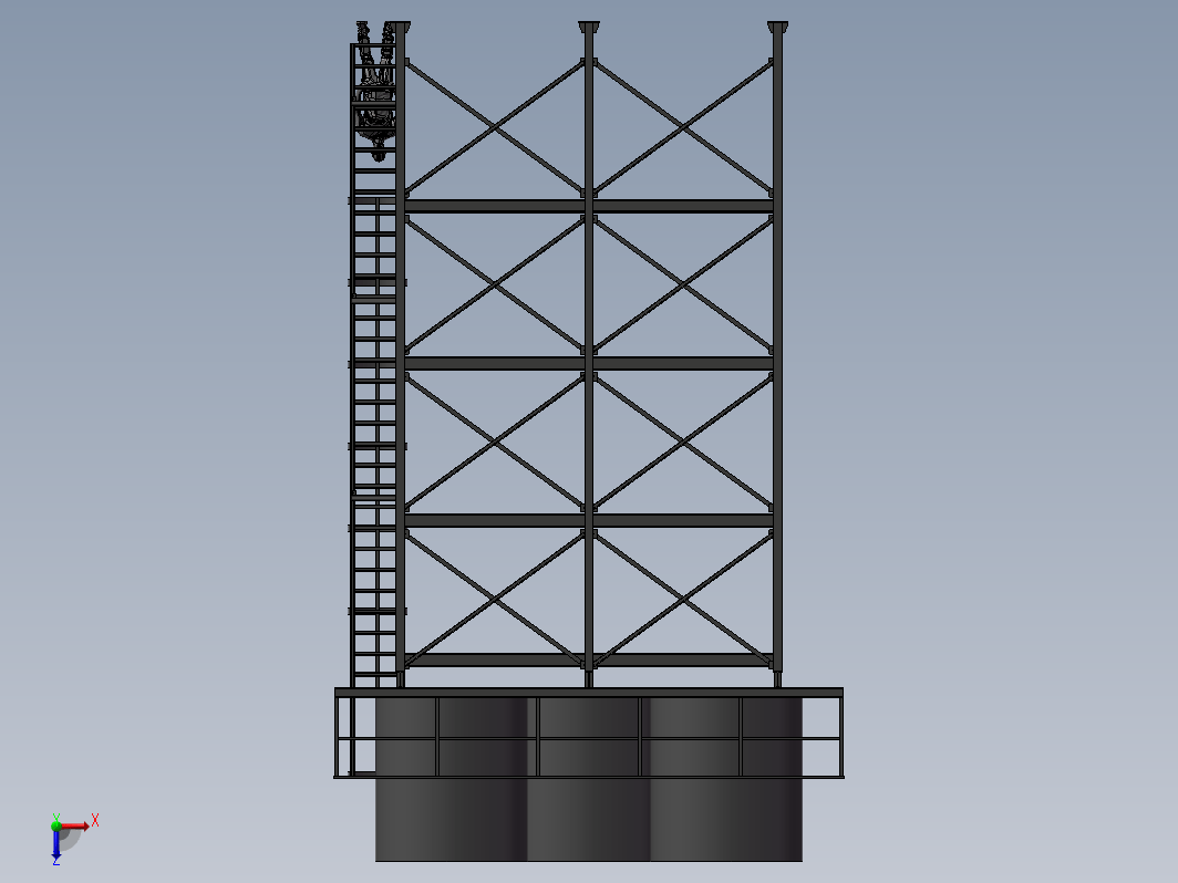 25m3水箱平台