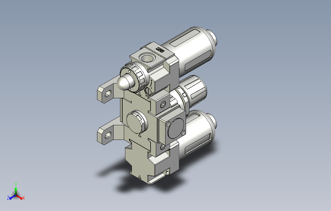 气源处理元件三点式组合3D-NC-200-01-BG系列