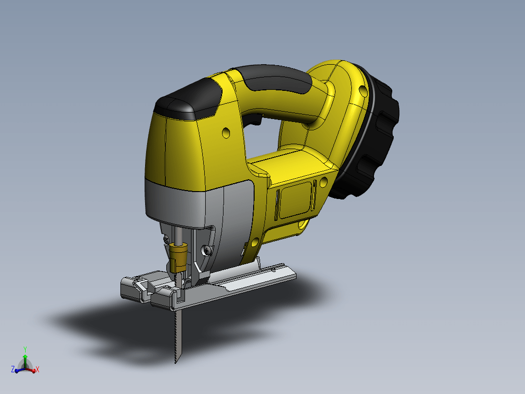 曲线锯三维建模图纸 solidworks设计