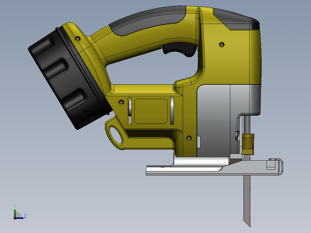 曲线锯三维建模图纸 solidworks设计