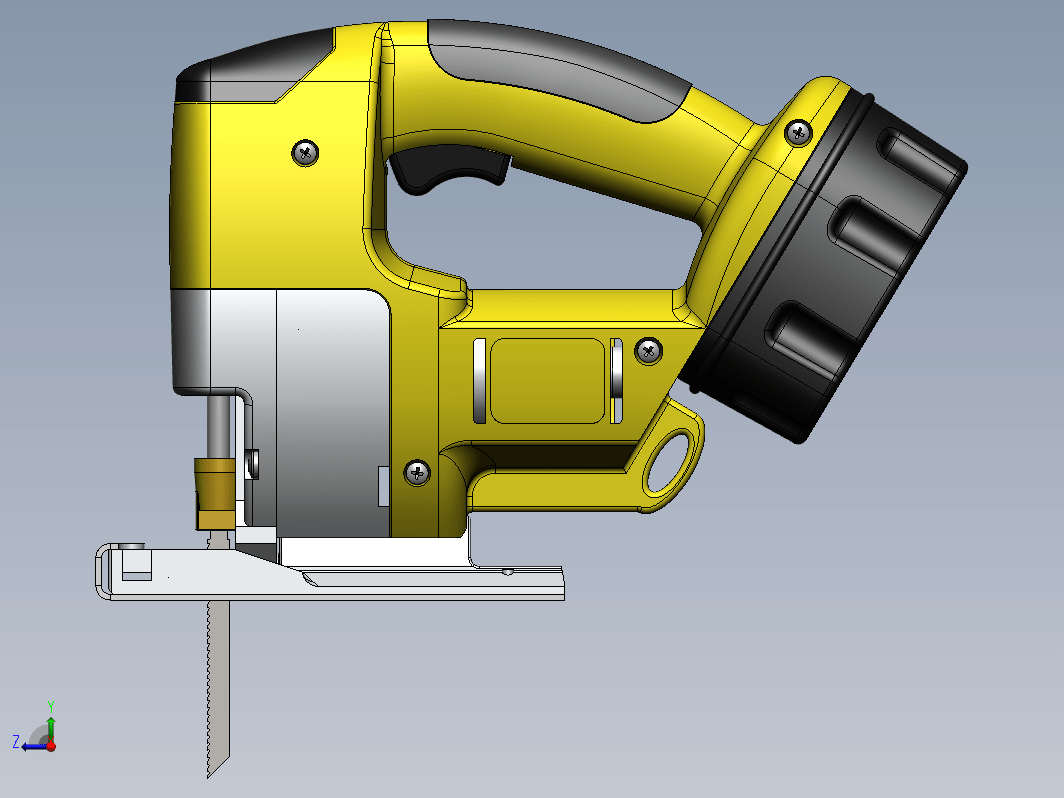 曲线锯三维建模图纸 solidworks设计