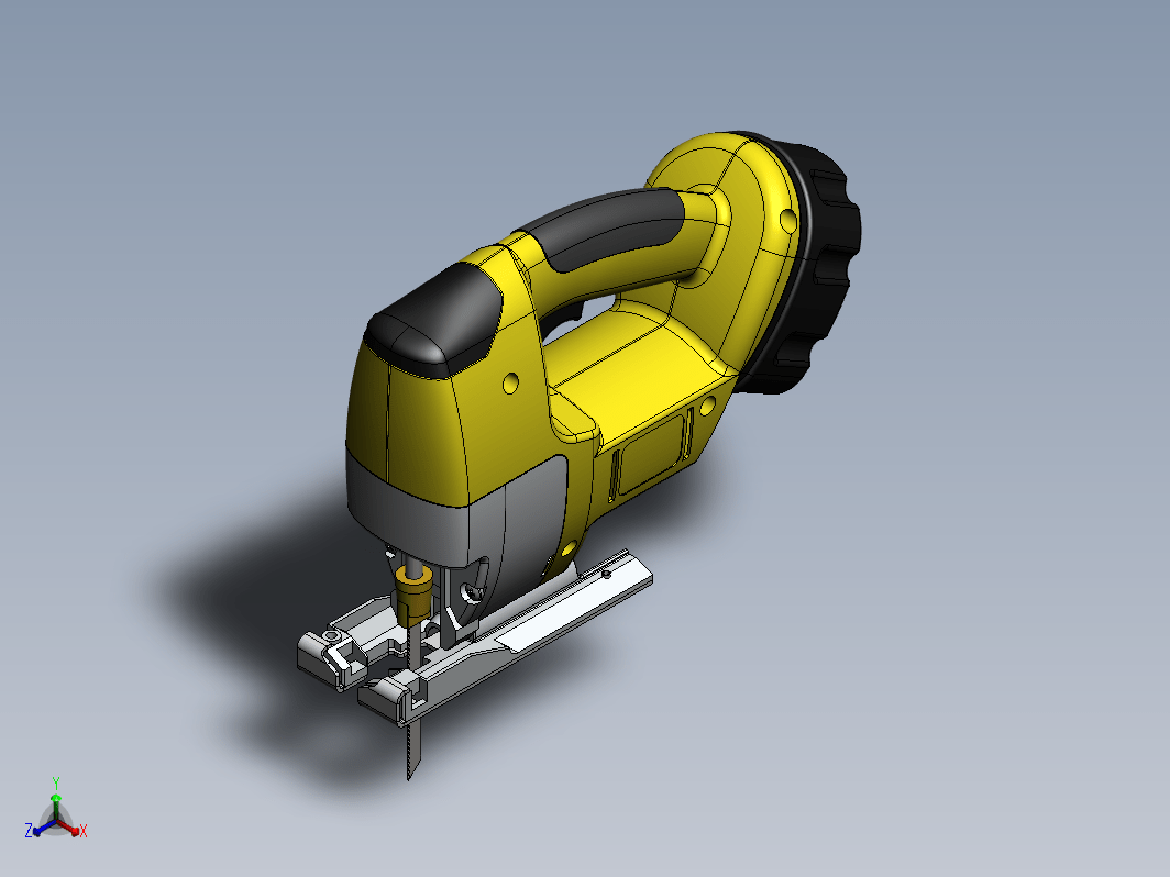 曲线锯三维建模图纸 solidworks设计