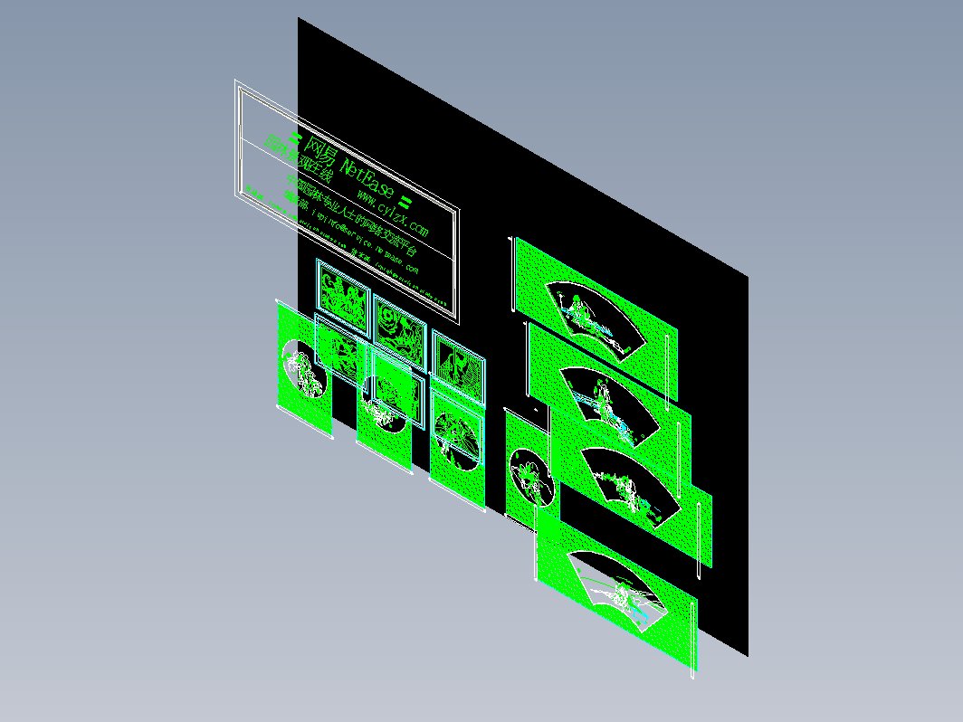 CAD制作的中国画