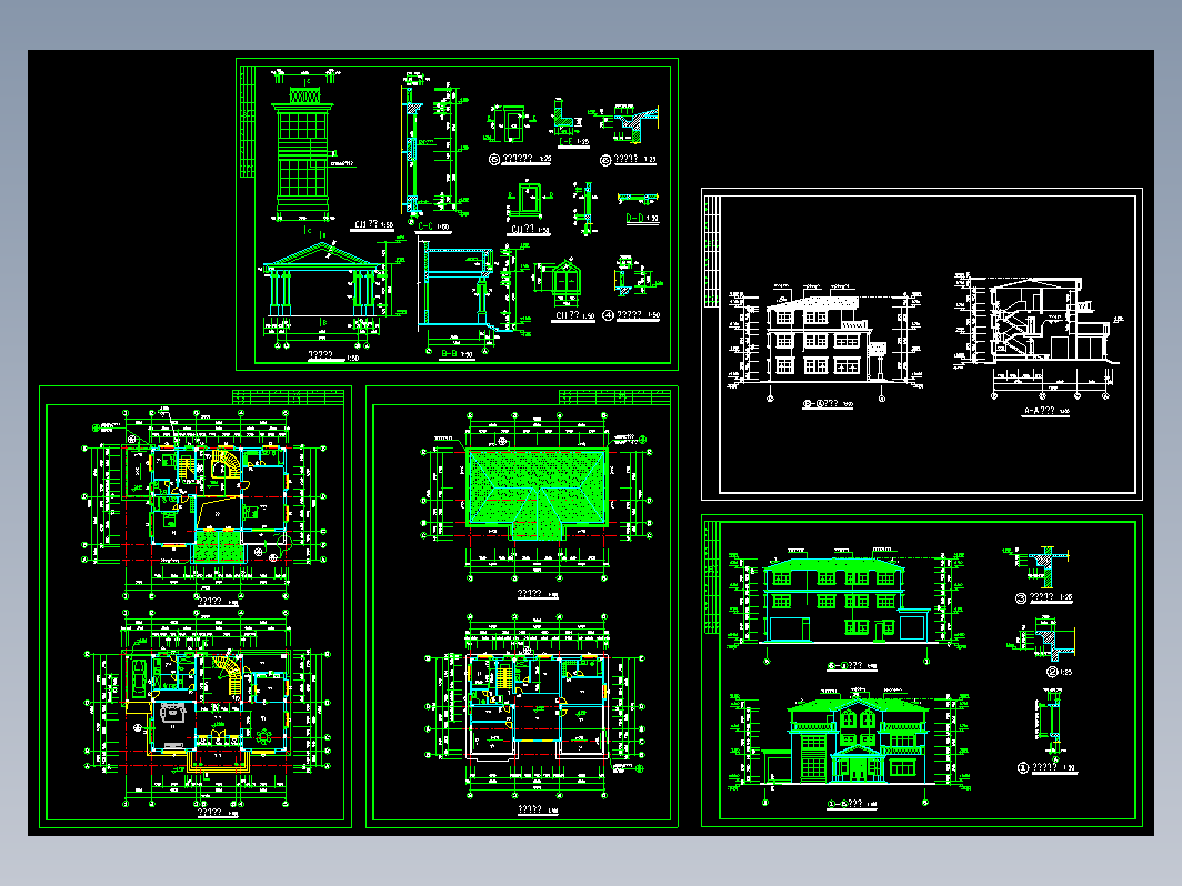 别墅全套施工图