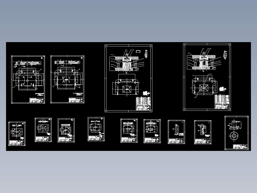 感温卡落料拉伸模和切边模设计【全套13张CAD图】