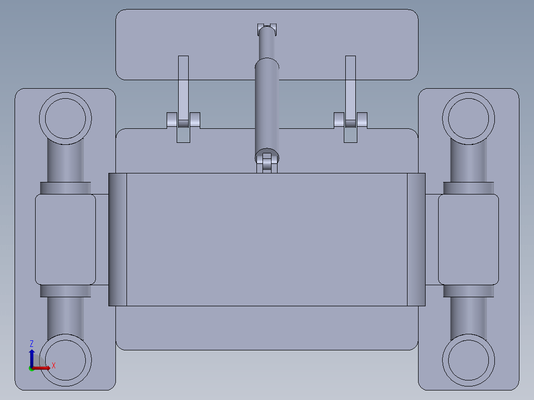 ZQ4000液压支架三维SW2020带参