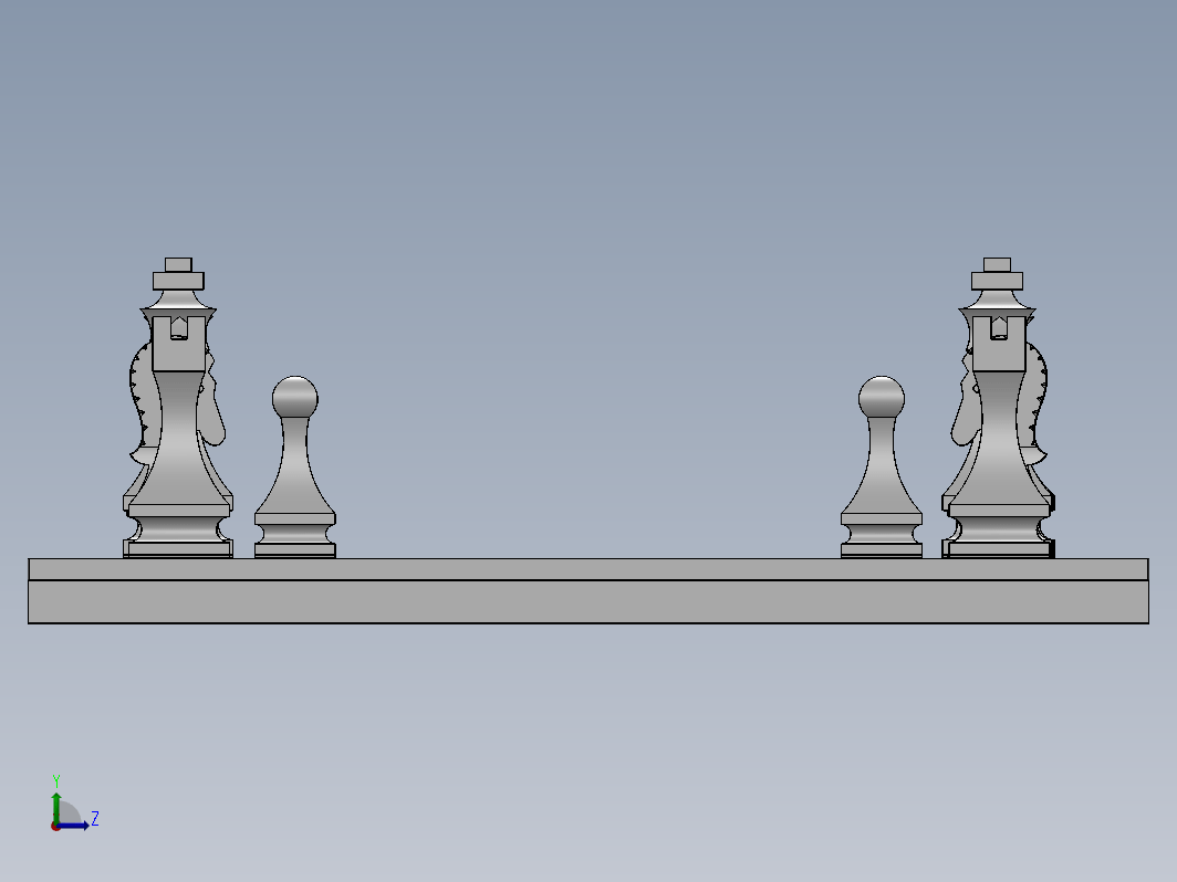 国际象棋模型3D图 多种格式