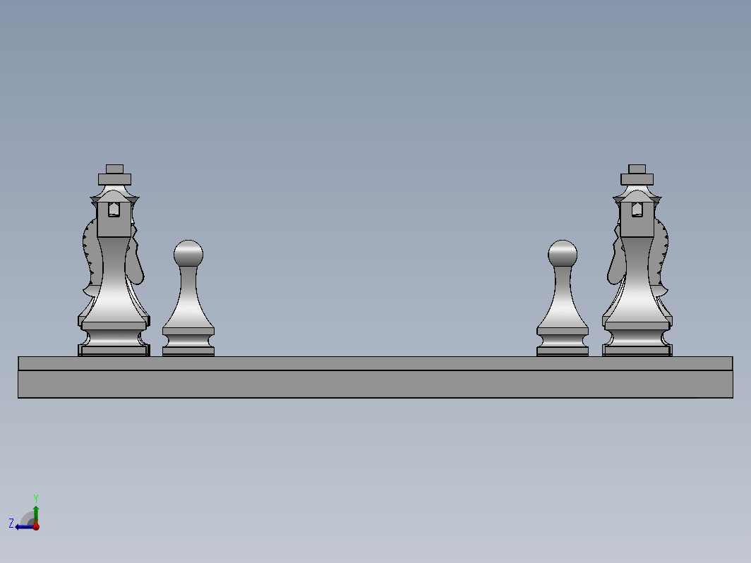 国际象棋模型3D图 多种格式