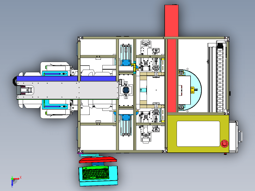 自动折盒贴机标设备整机设备动作自动上料、完成折盒、压盒、机打标签贴合