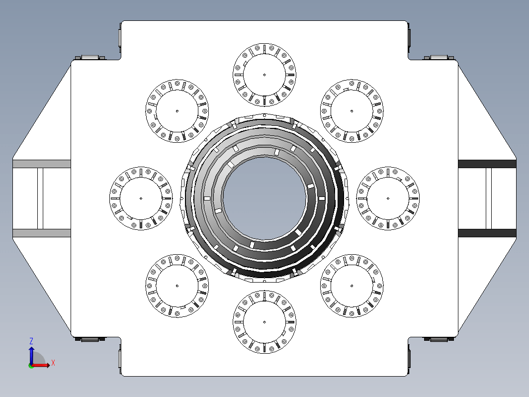 1000吨压桩机夹桩器三维SW2016带参