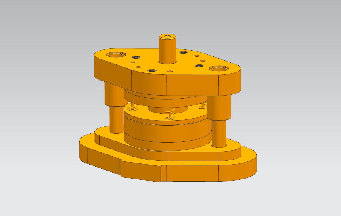 车轴盖落料拉深模+冲孔翻边模2套三维UG8.0带参+CAD+说明