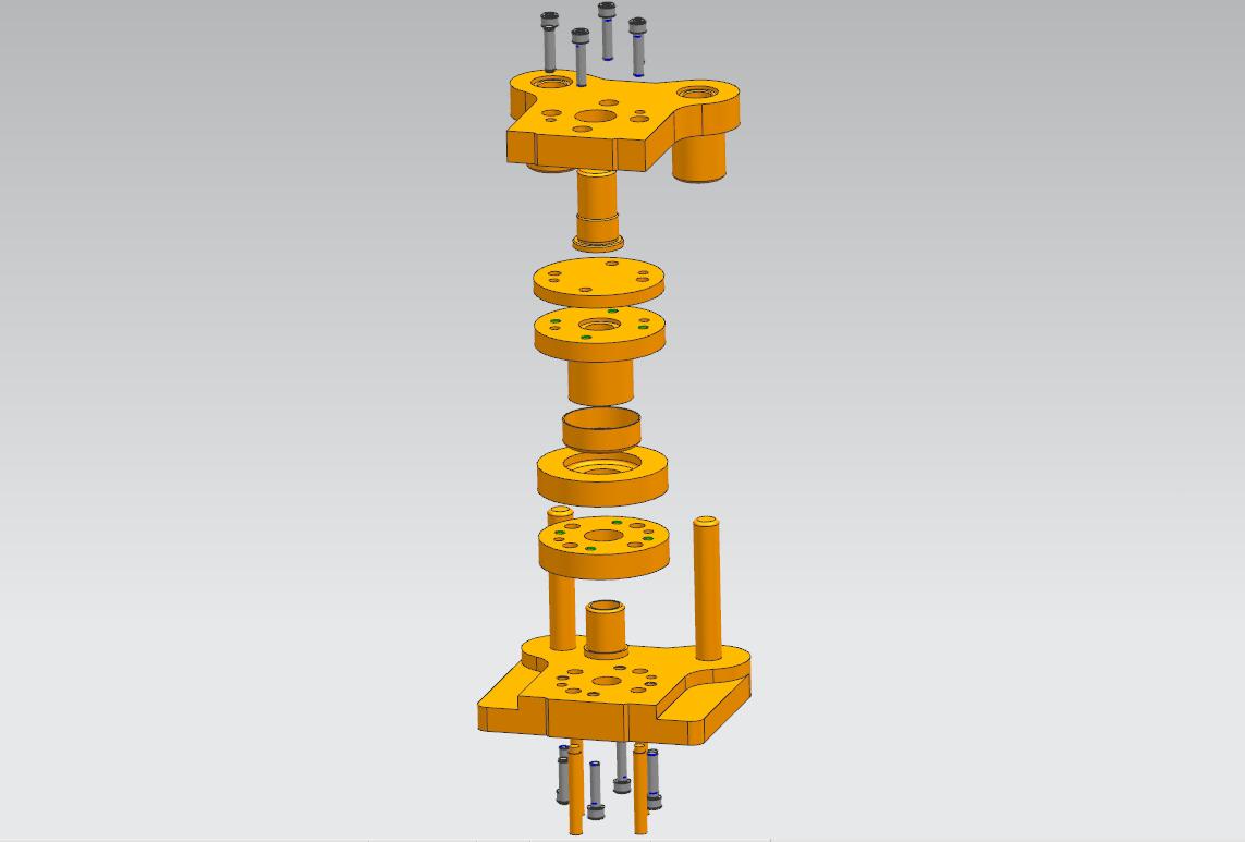 车轴盖落料拉深模+冲孔翻边模2套三维UG8.0带参+CAD+说明