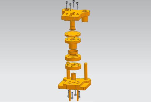 车轴盖落料拉深模+冲孔翻边模2套三维UG8.0带参+CAD+说明缩略图