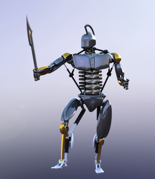 spartbot仿人形武士机器人模型缩略图