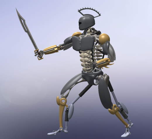 spartbot仿人形武士机器人模型缩略图