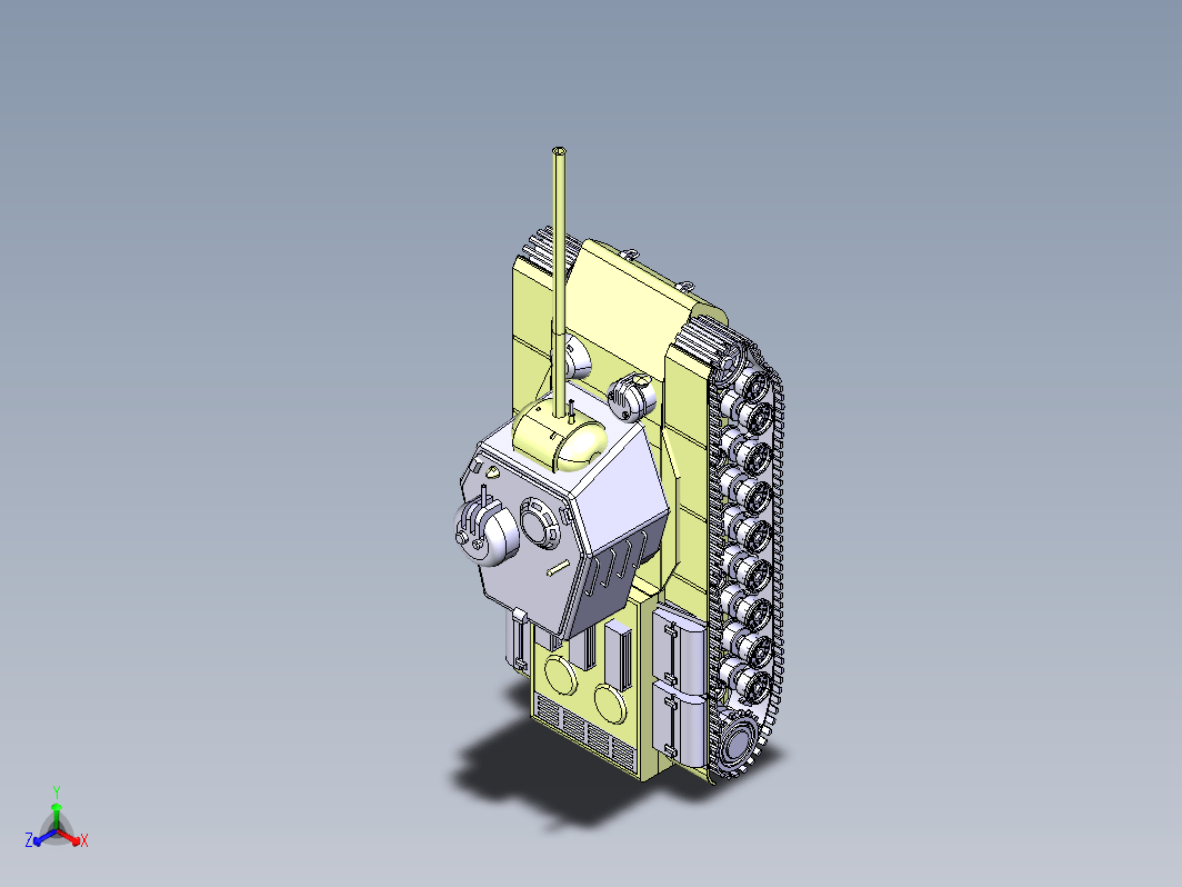 1733重型坦克CATIAV5R21设计