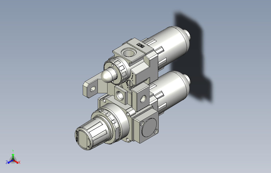 气源处理元件二点式组合3D-NFC-200-02系列