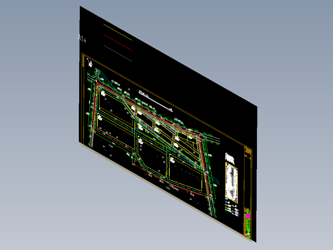 四川成都闵胜总图建筑工程CAD