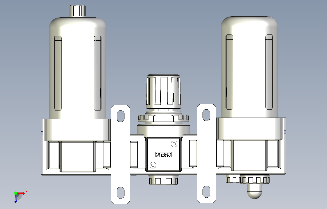 气源处理元件三点式组合3D-NC-400-03系列