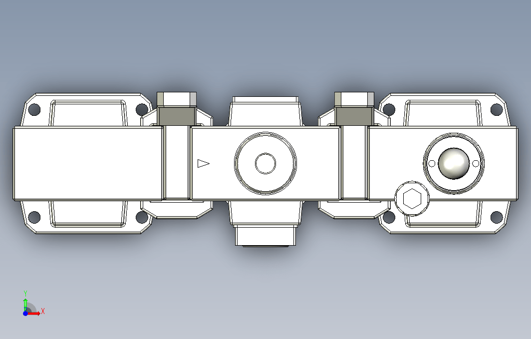 气源处理元件三点式组合3D-NC-400-03系列