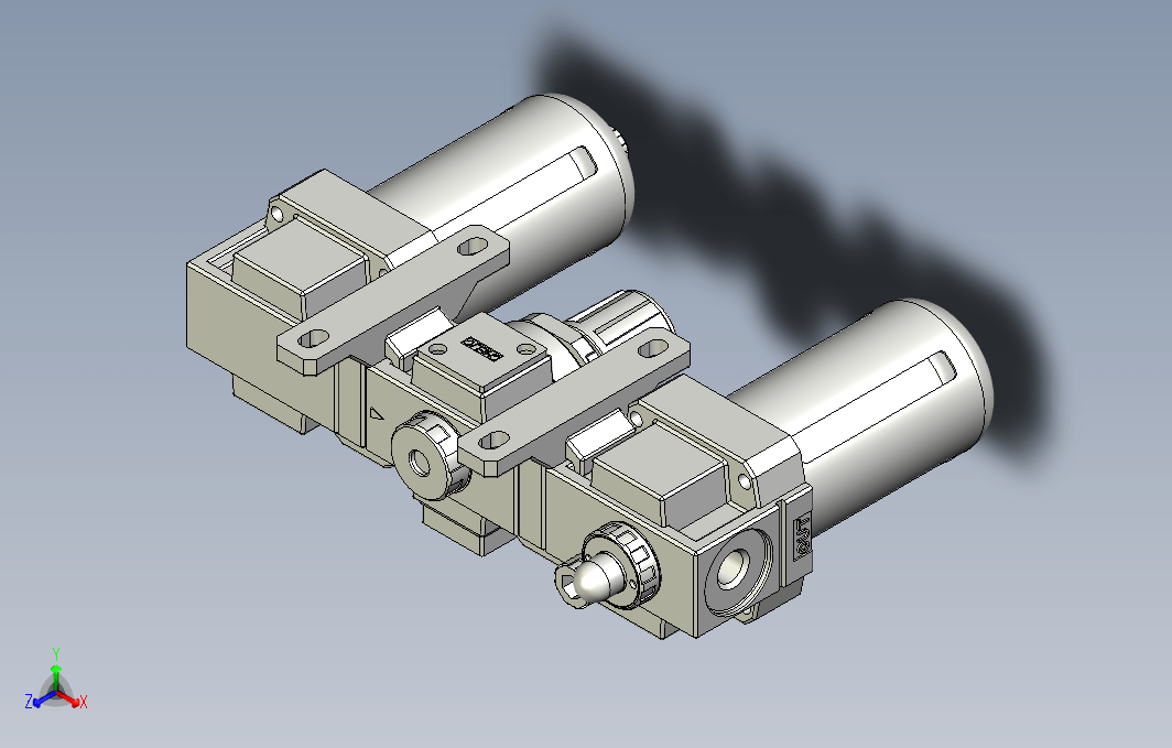 气源处理元件三点式组合3D-NC-400-03系列