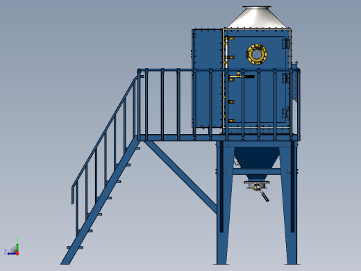 袋式除尘器 SBF-42-200-OH 2 个料斗（低执行），无内件缩略图