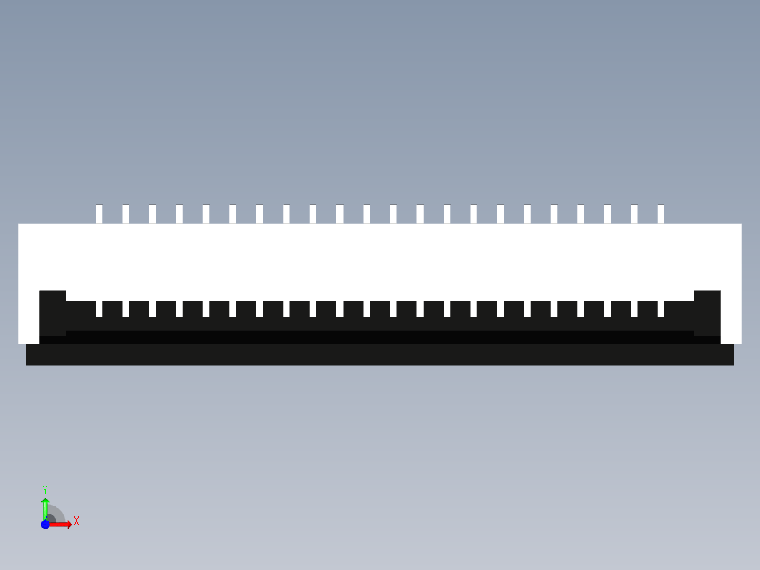 接插件  ffc-fpc-flat-cable-connector-1-mm-pitch-1 2 STP INV