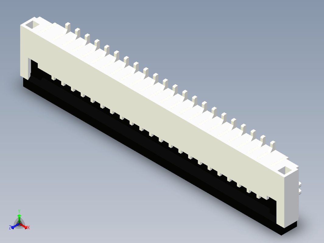 接插件  ffc-fpc-flat-cable-connector-1-mm-pitch-1 2 STP INV