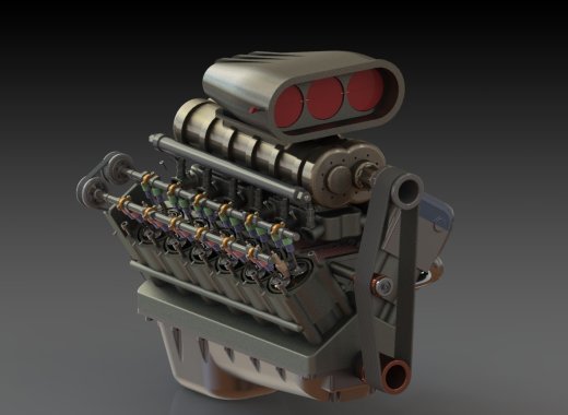 12缸发动机 V12 Engine缩略图