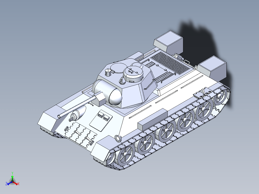 T34-76坦克模型