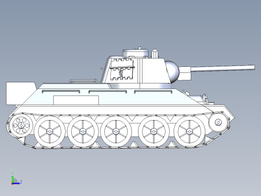 T34-76坦克模型缩略图