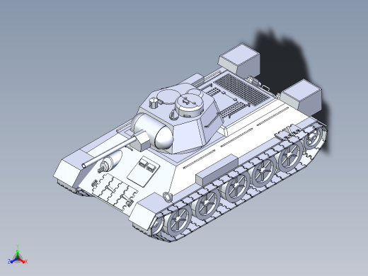 T34-76坦克模型缩略图