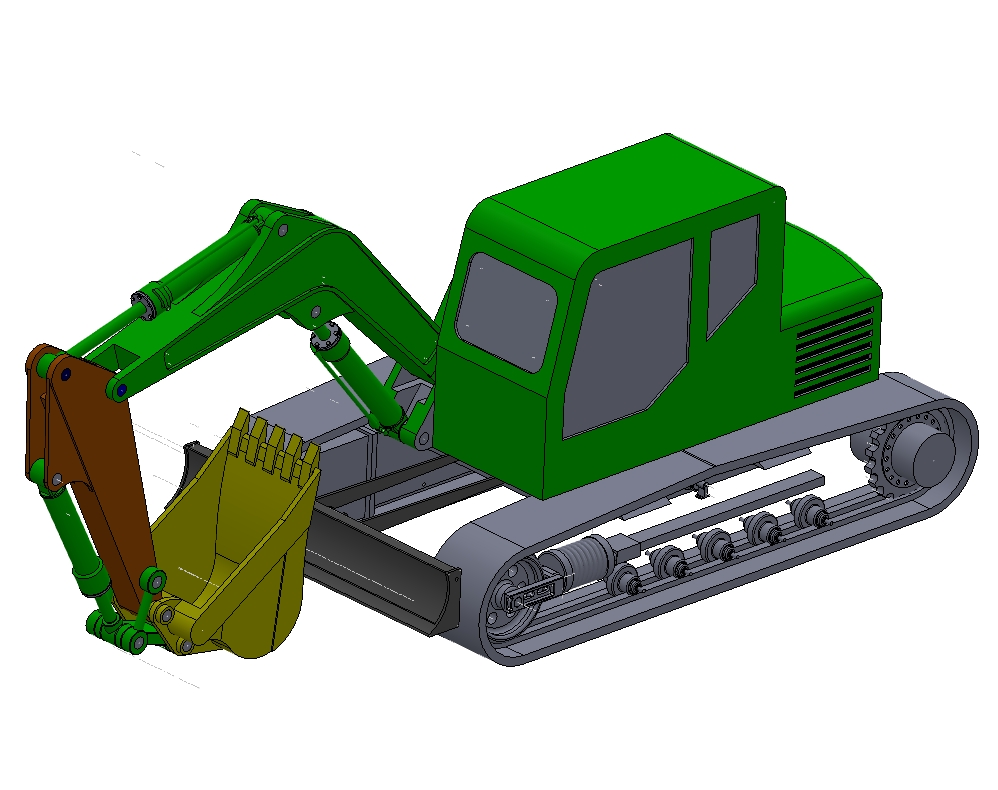 20吨液压挖掘机工作装置设计+CAD+说明书