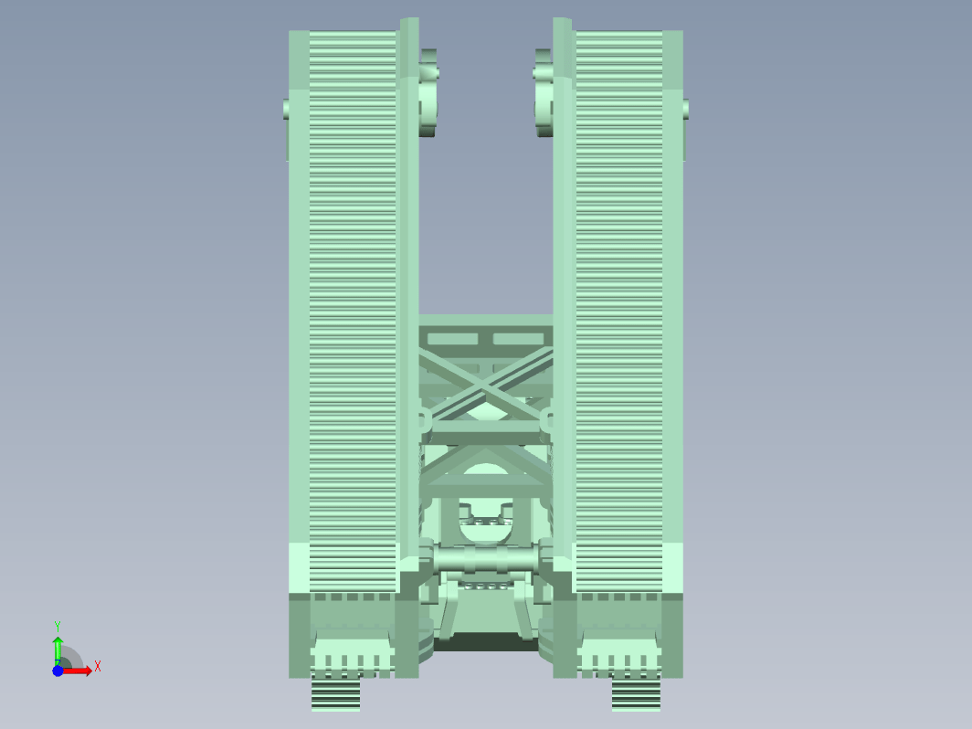 坦克式架桥车三维UG10.0无参