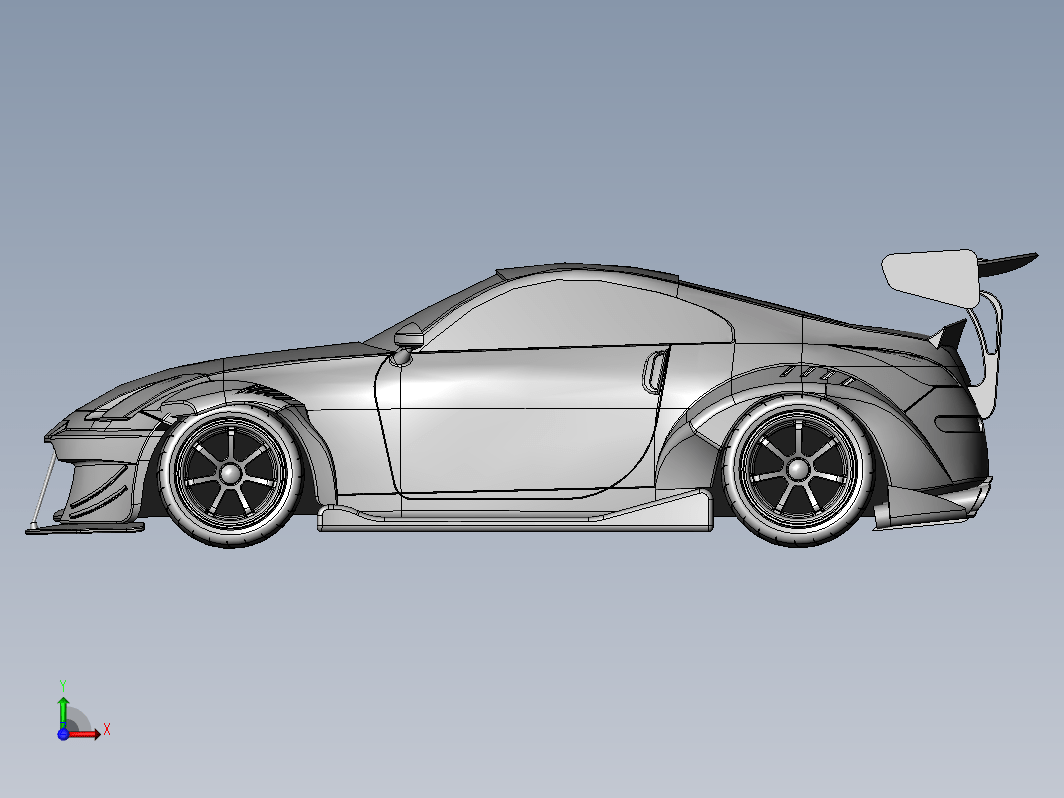 F0744-日产350Z汽车模型