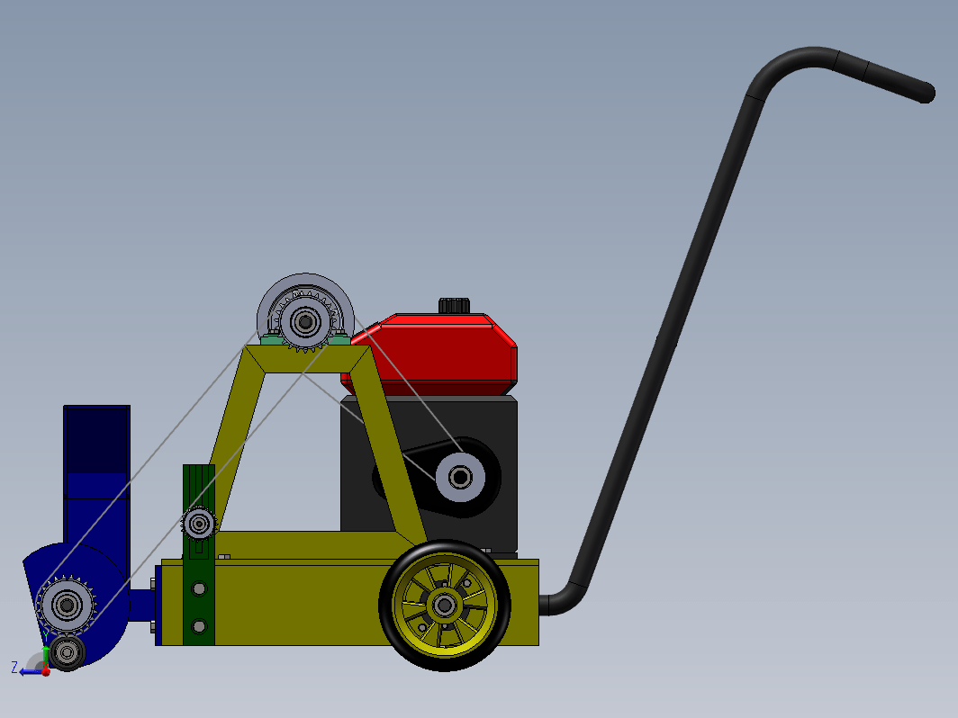 小型手推式清雪车