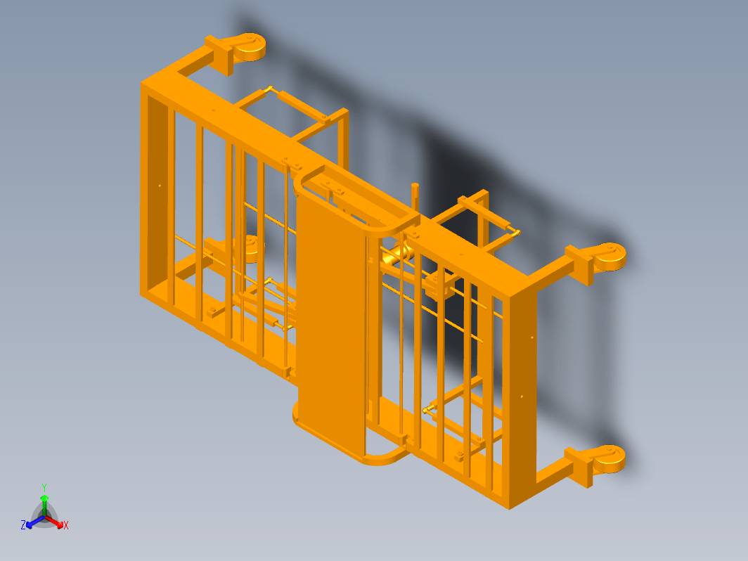 多功能医用护理床的设计三维Step+CAD+说明书