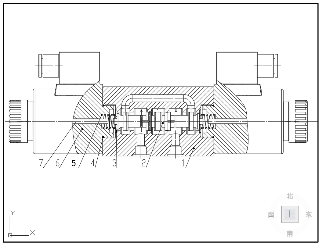 十通径电磁换向阀（Y型）CAD+说明书