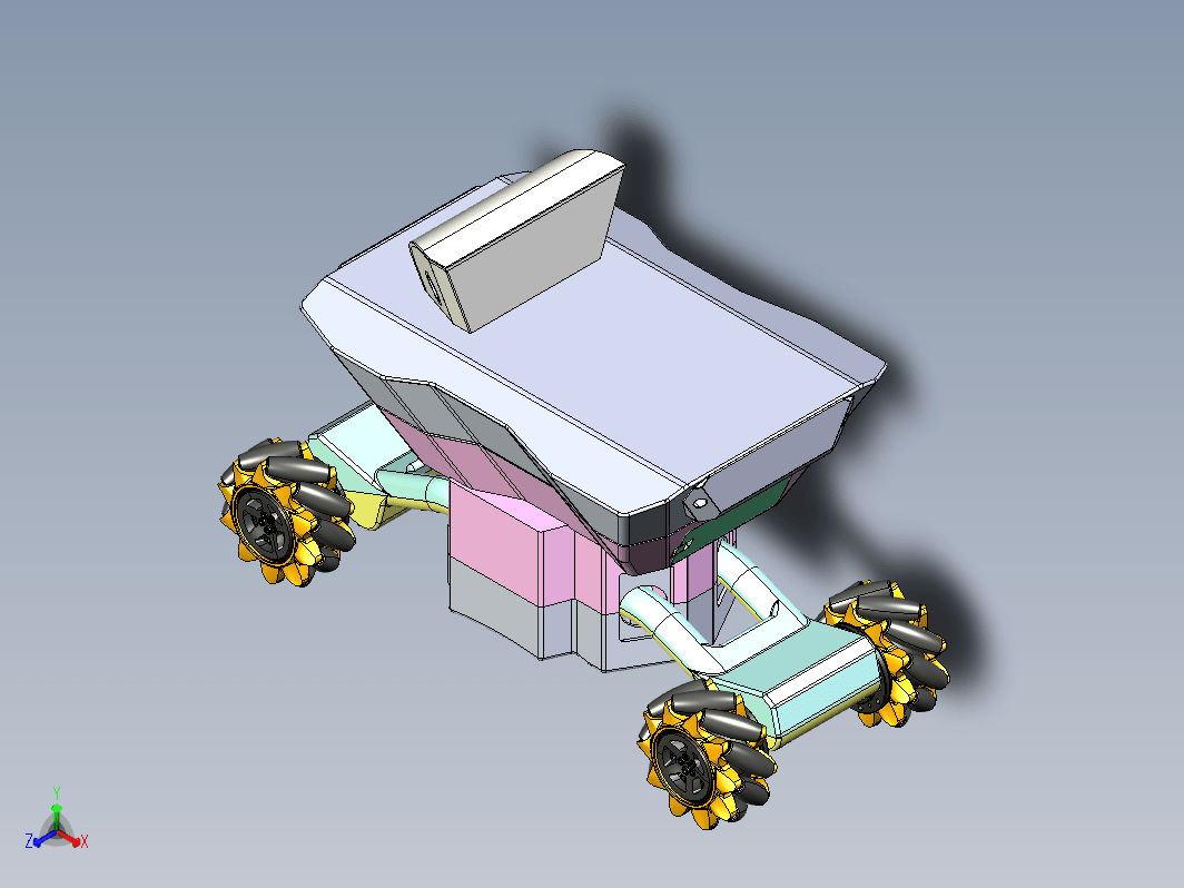 麦克纳姆轮小车结构 space robot