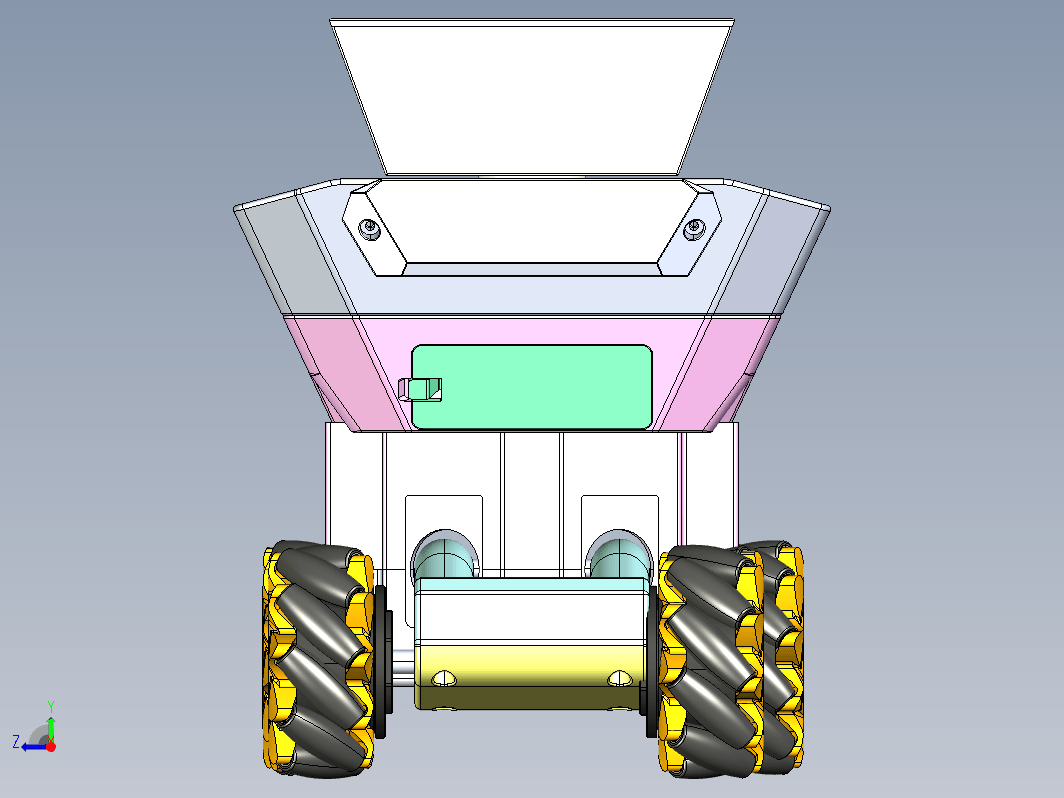 麦克纳姆轮小车结构 space robot