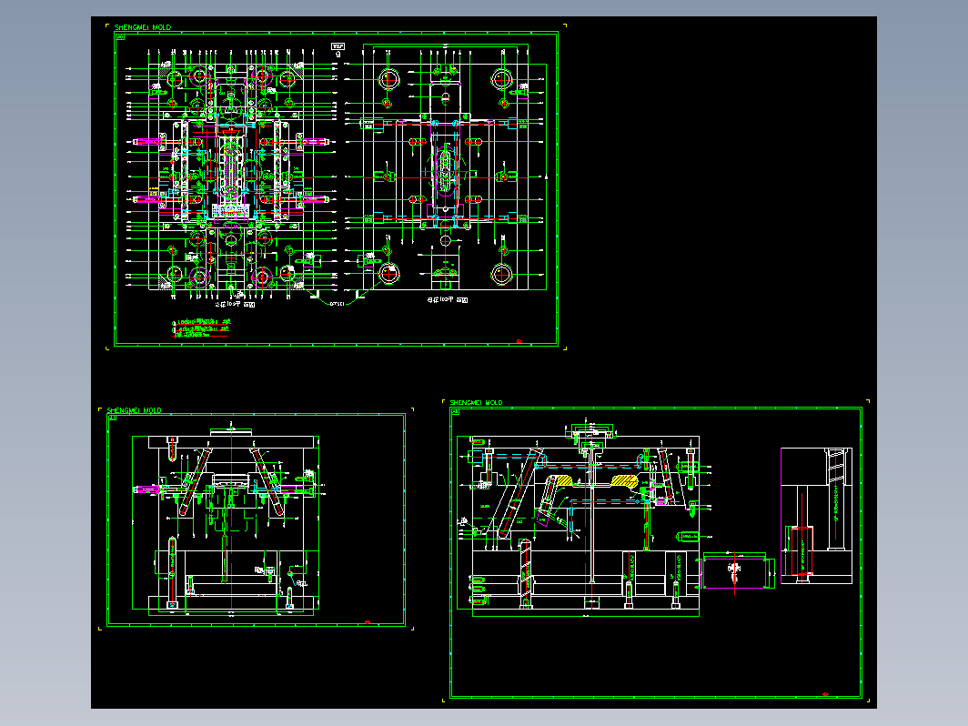 模具结构图—052-2斜行位