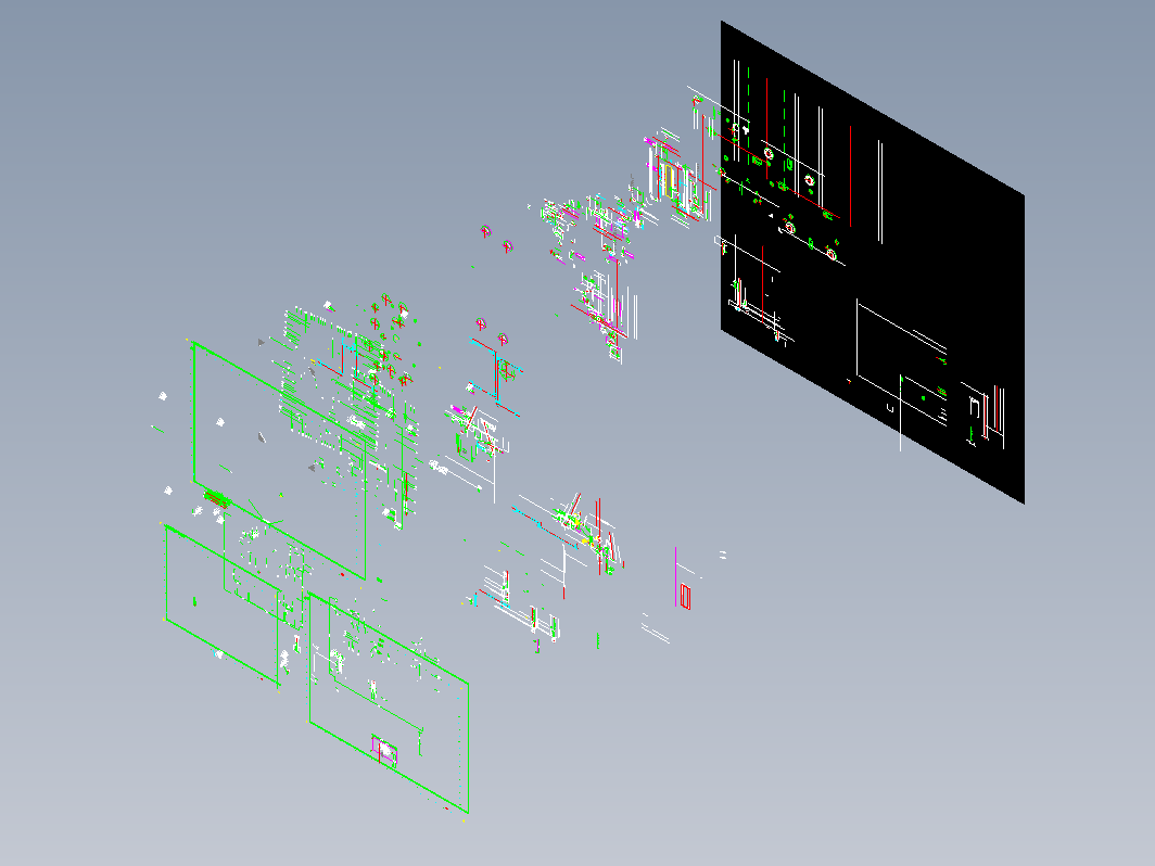 模具结构图—052-2斜行位