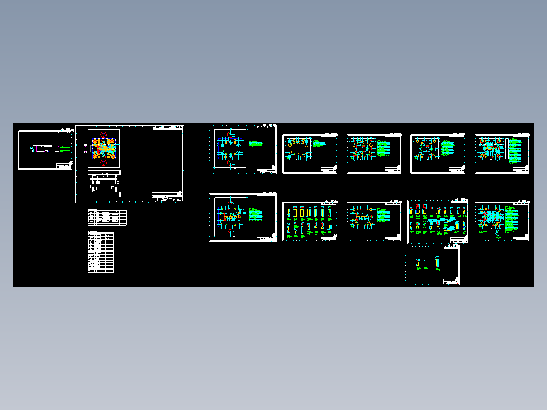 工具穿线板冲压模具图